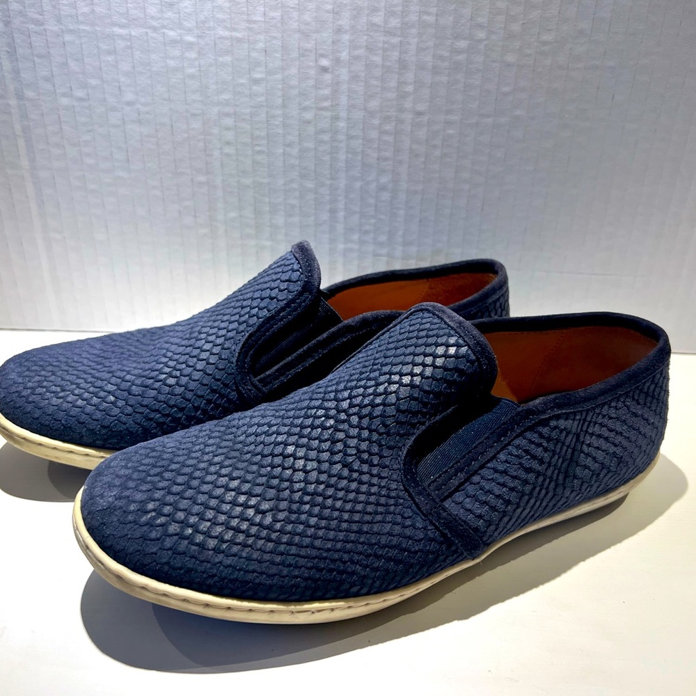 Sezane - slip-on navy - snake leather patter